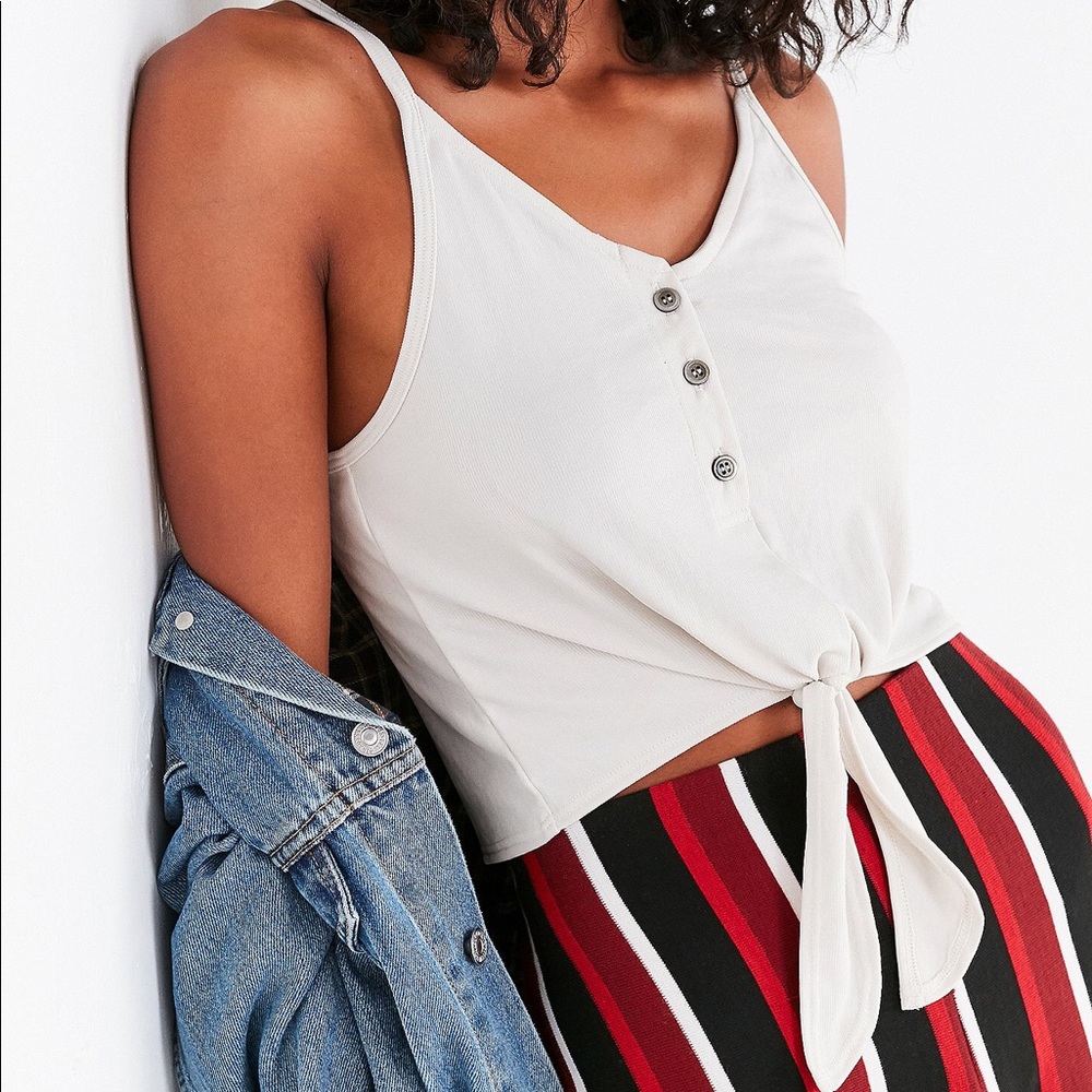 Urban Outfitters Tie Front Crop Top